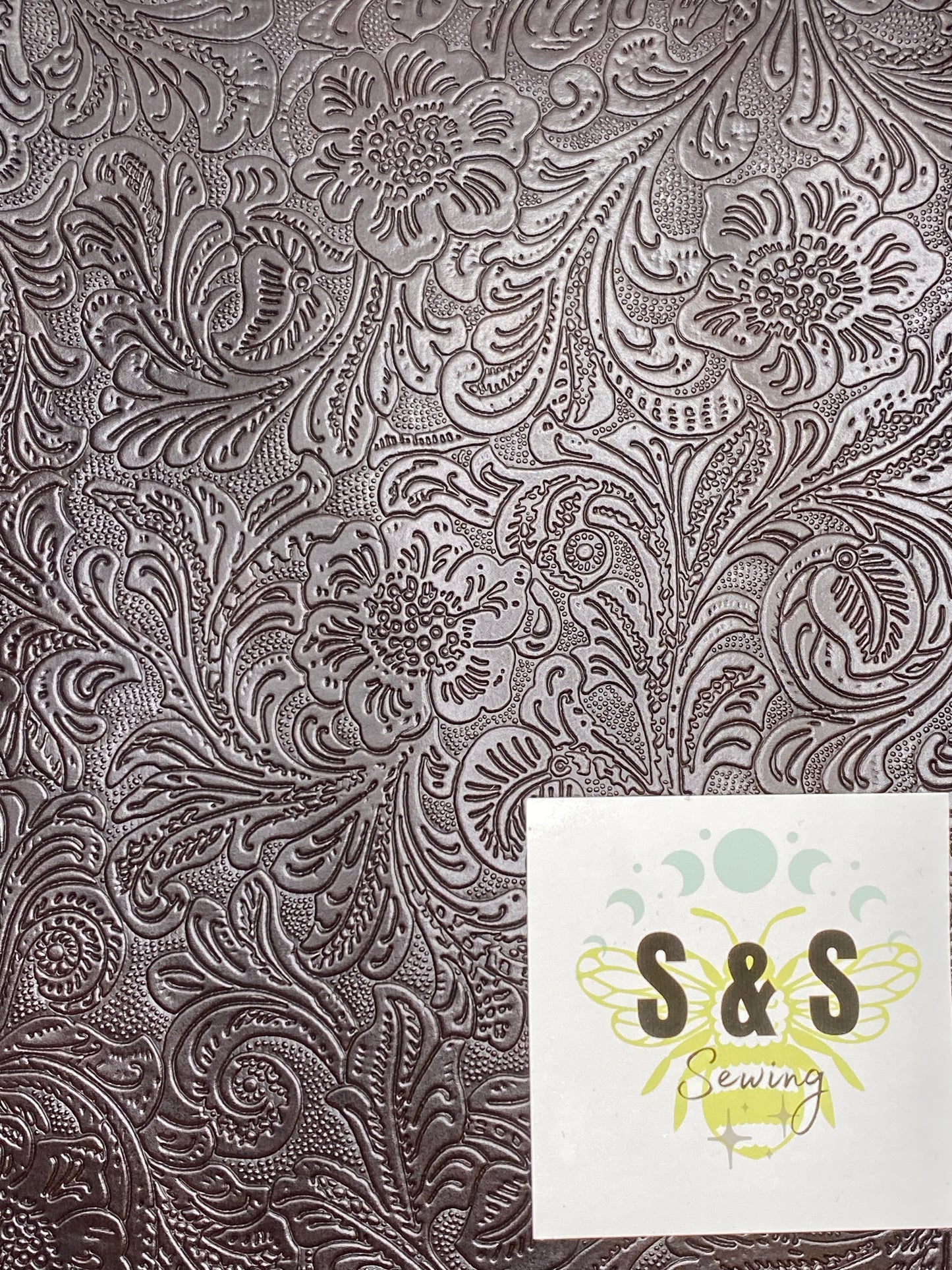 Chocolate Brown Embossed