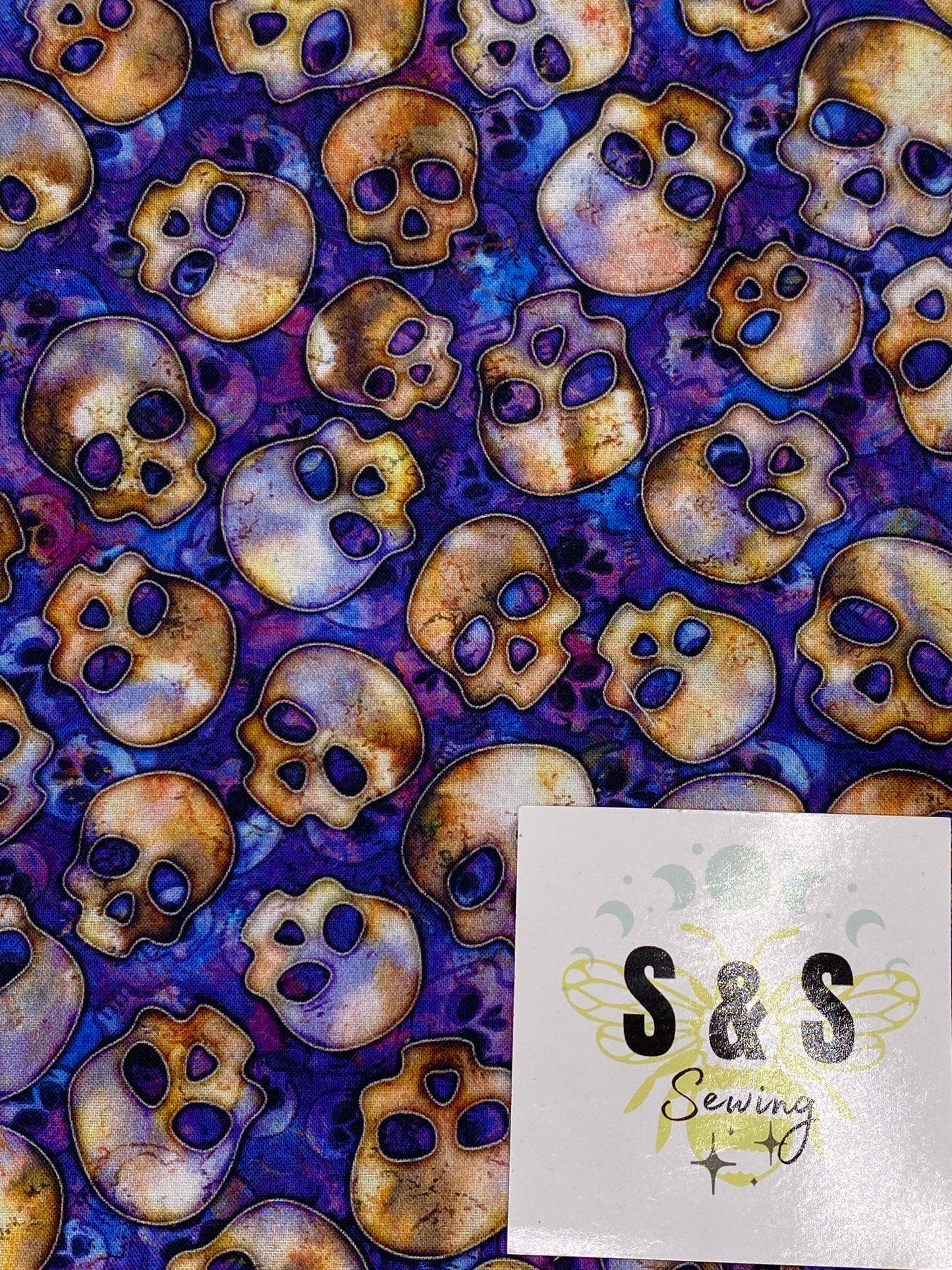 WO - Purple Tiedye Skull