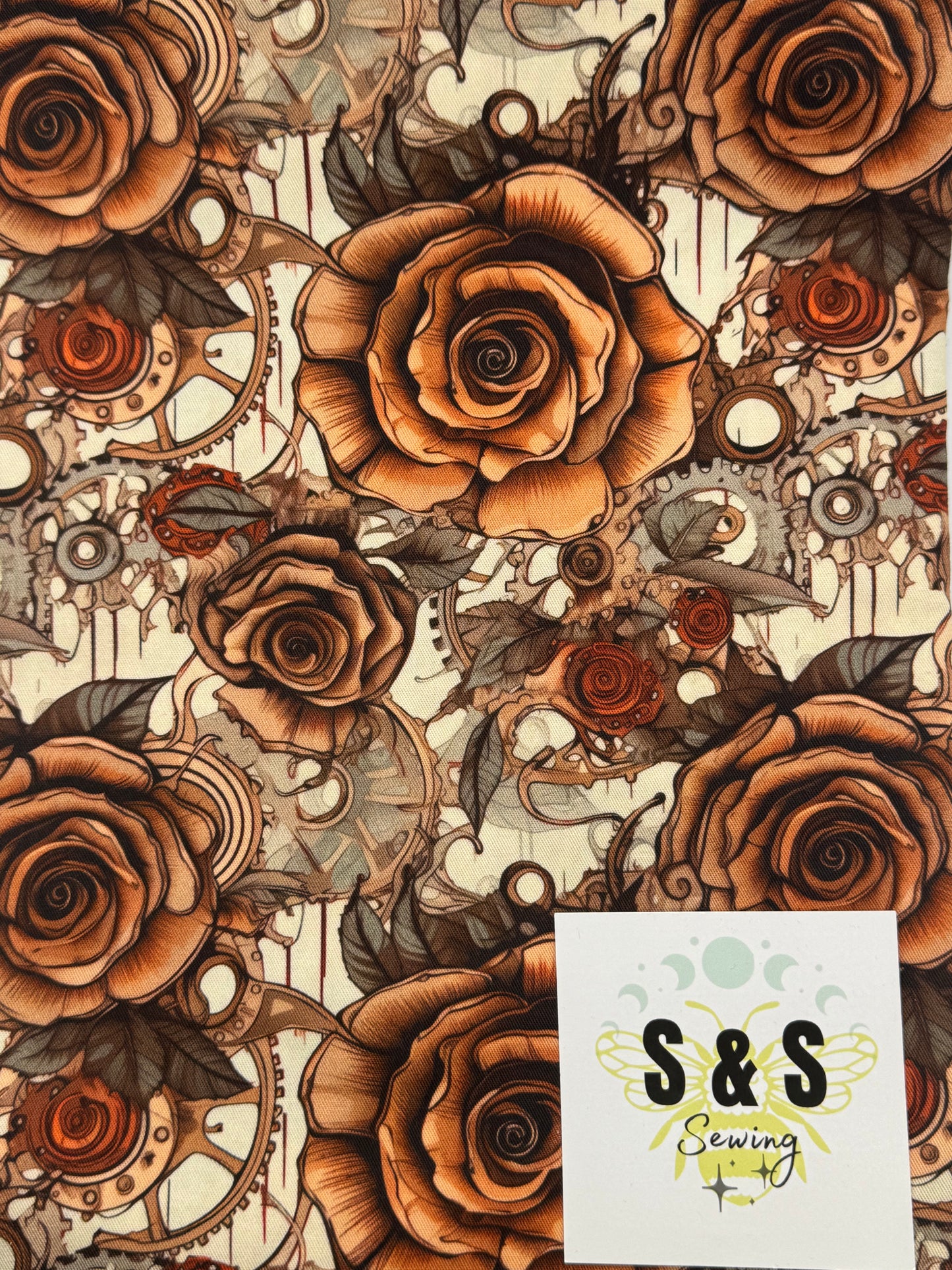 FL - Bronze Rose with Gears