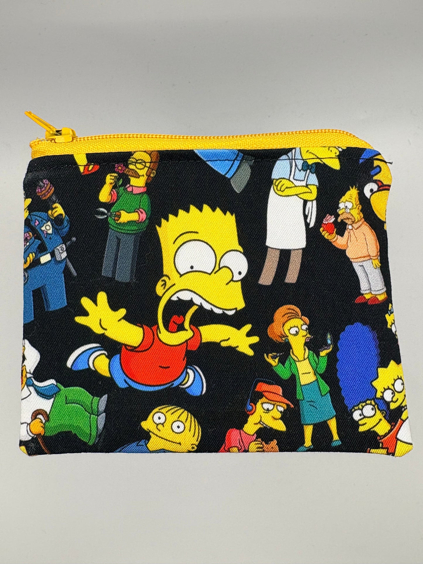 The Simpsons on black