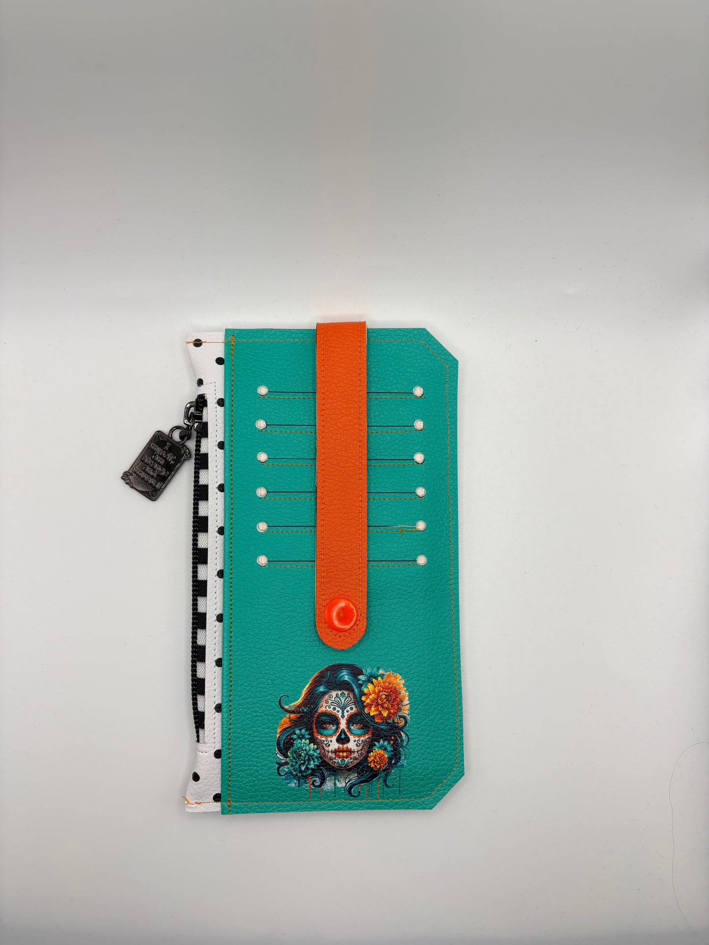 Teal with Polka Dots