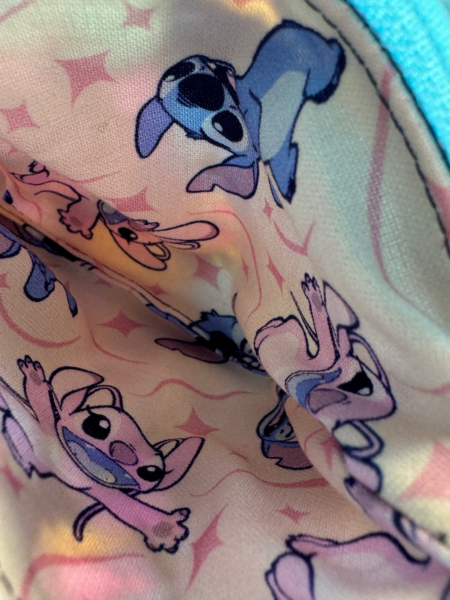 Heart Frame - Navy Stitch - Blue Zipper