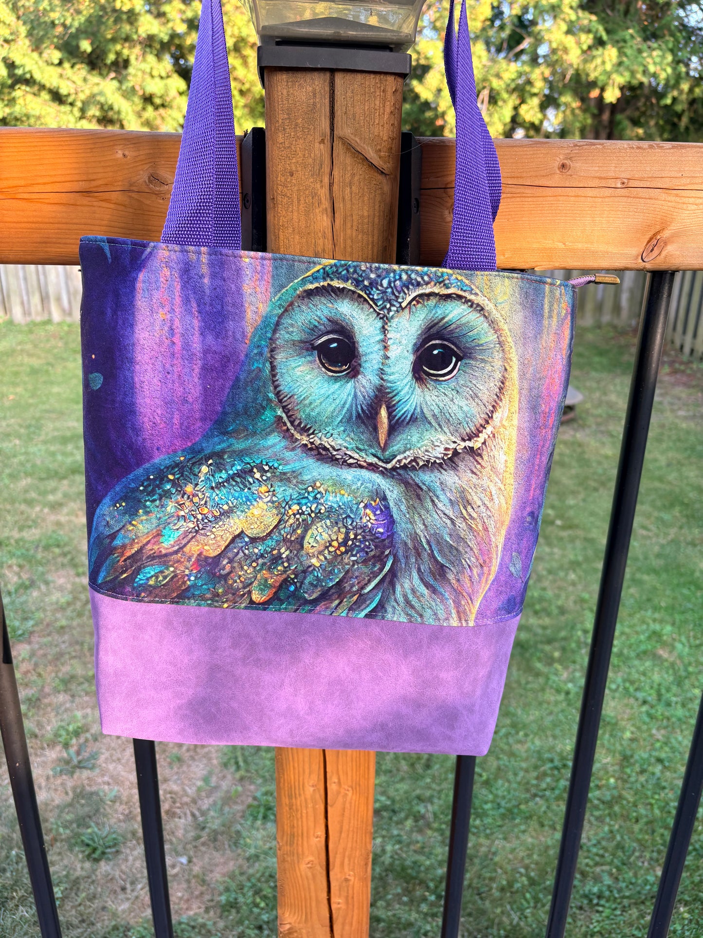 Zipped Up Tuesday - Purple Owl