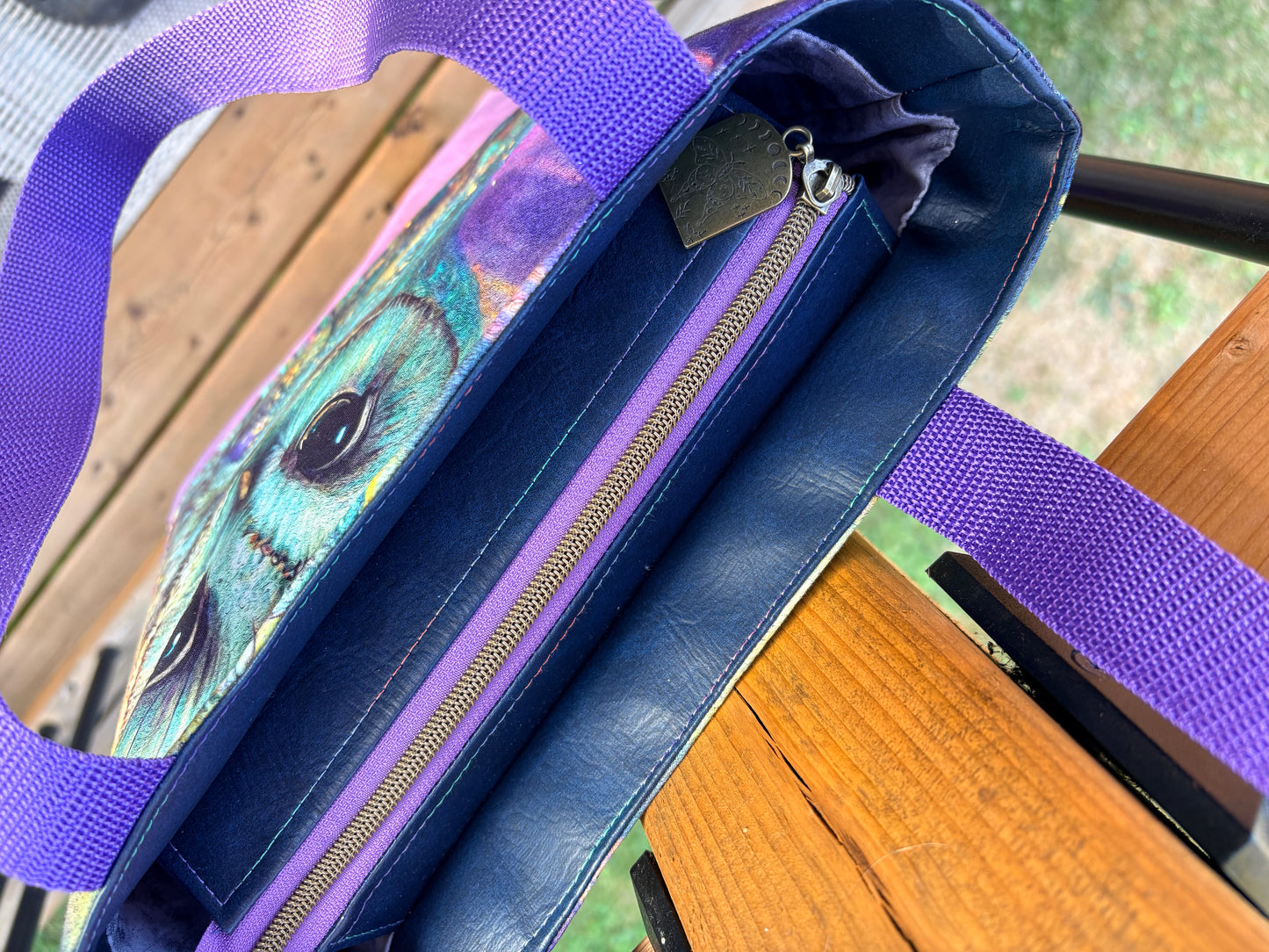 Zipped Up Tuesday - Purple Owl